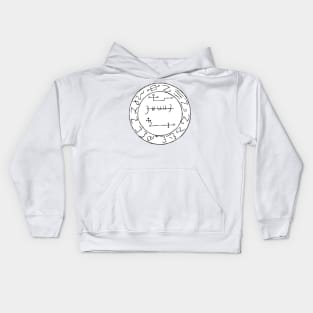 Astaroth Circle from Grimorium Verum Kids Hoodie